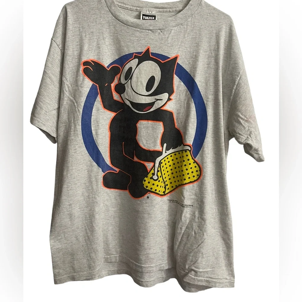 Vintage Felix The Cat "Magic Bag" T-Shirt Tultex Tag Size X- Large - Has flaws - - Picture 1 of 8
